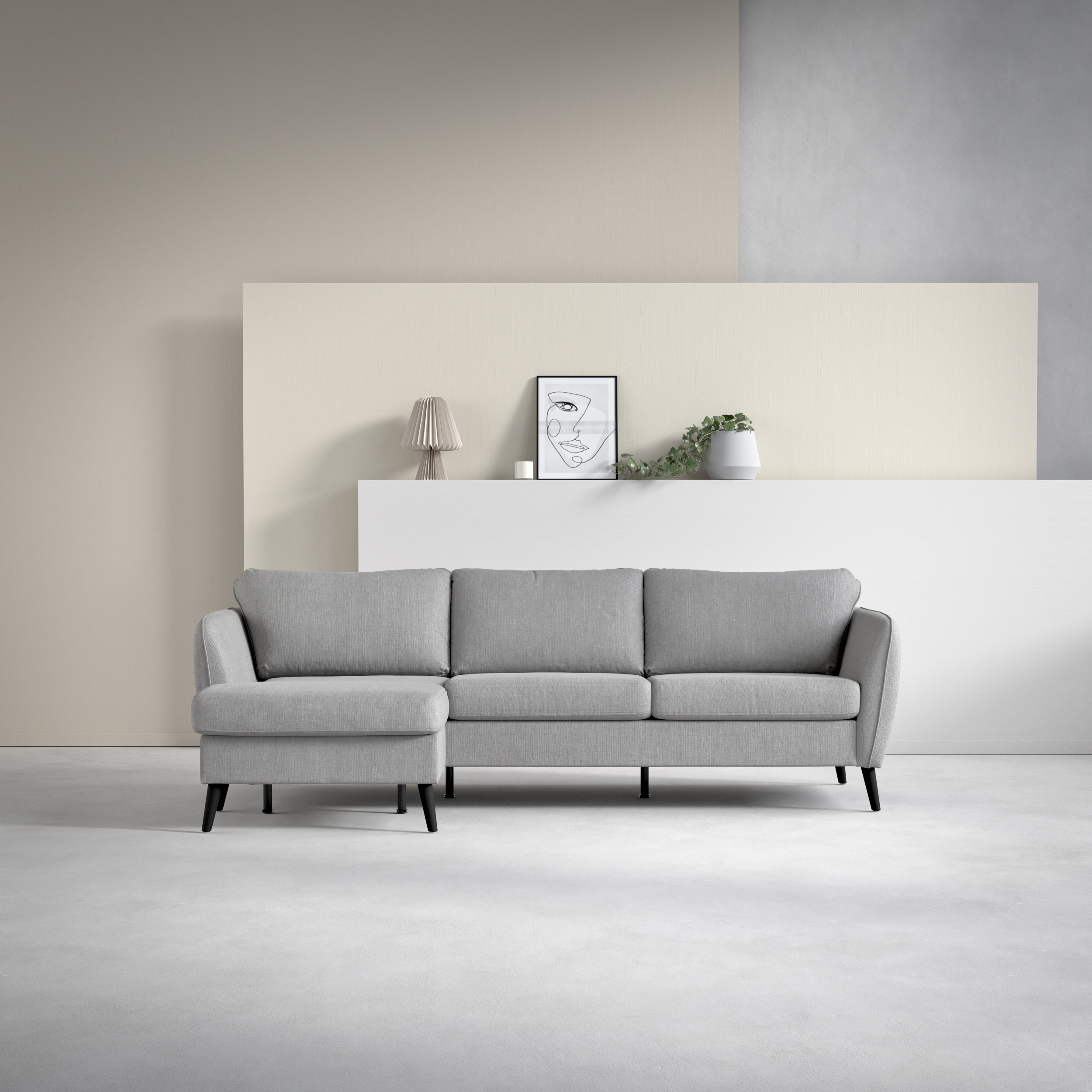 County - 3-sits soffa med flyttbar schäslong - inspiration