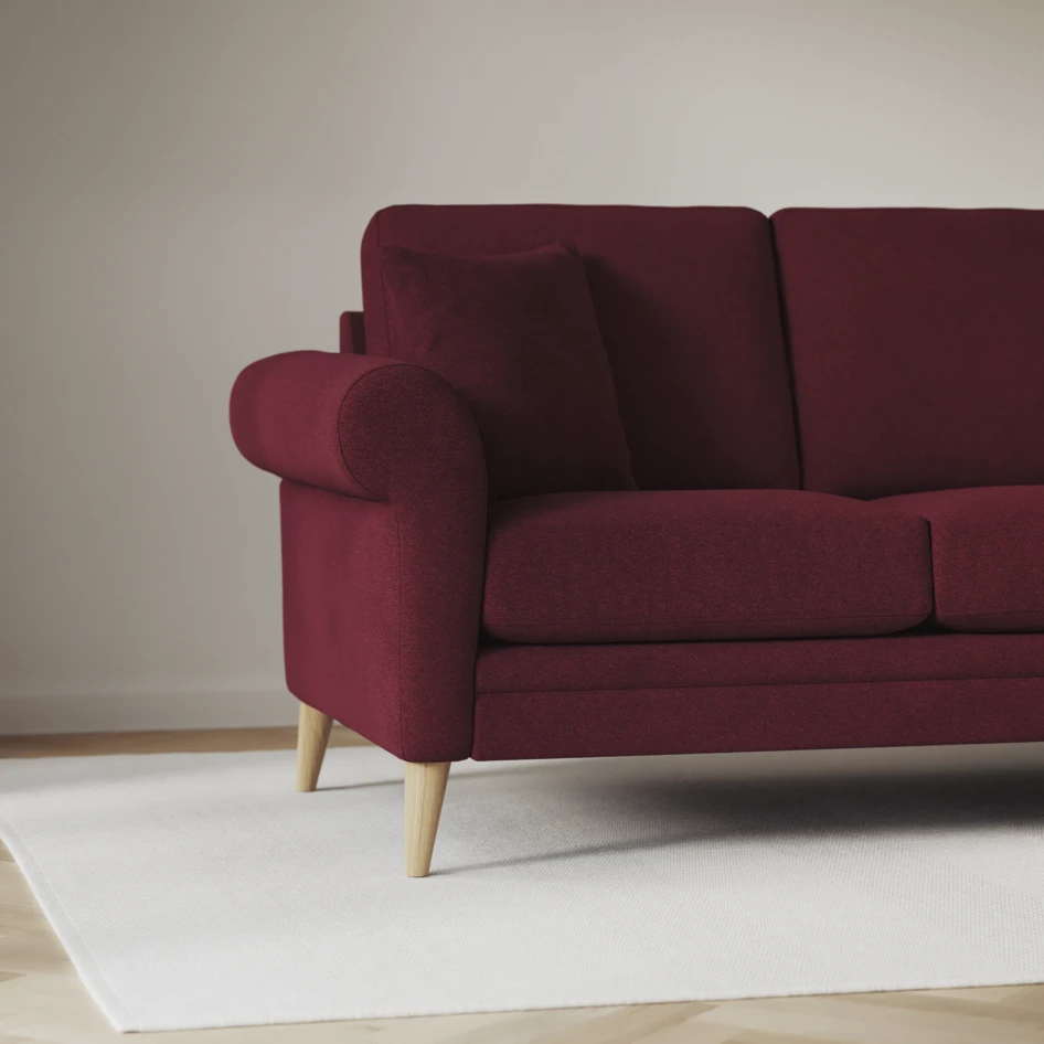 Eden - 3-sits soffa - Röd
