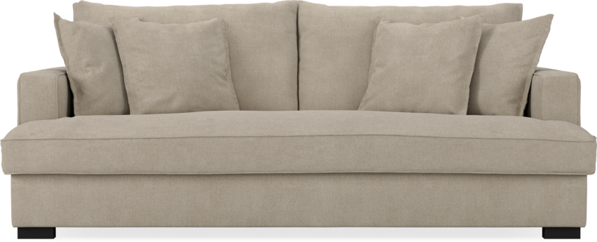 Mila - 3-sits soffa, hel dyna - Beige