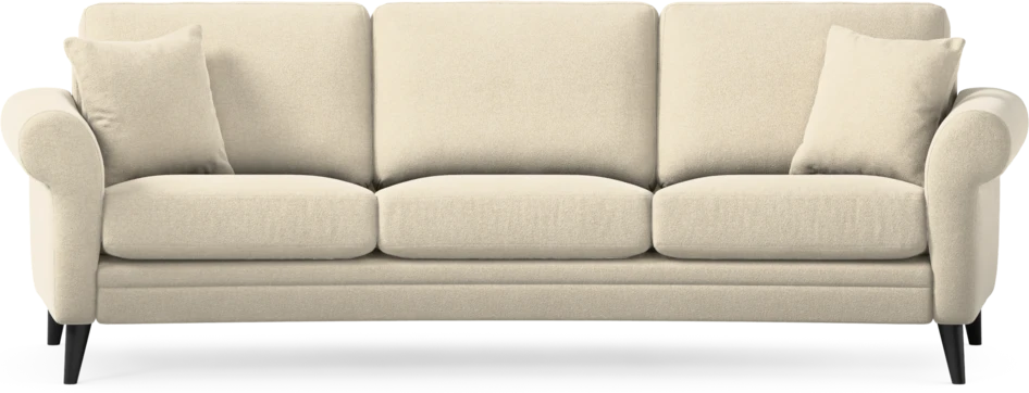 Eden - 3-sits soffa svängd - Beige