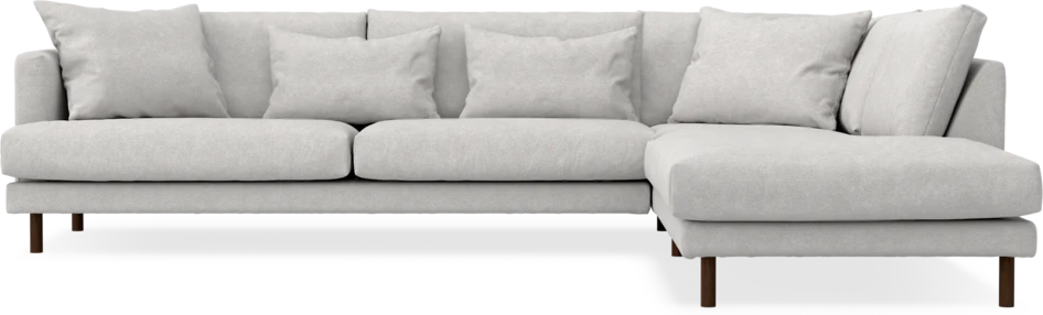 Harper - 3-sits soffa med divan höger - Grå