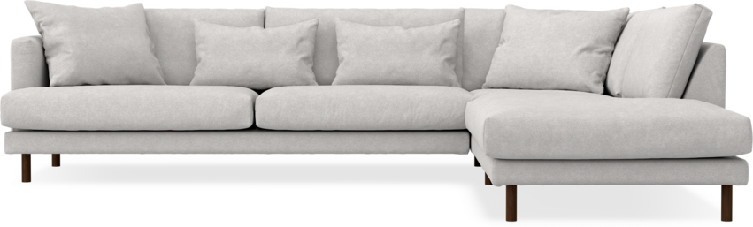 Harper - 3-sits soffa med divan höger - Grå
