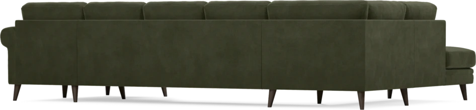 Eden - 3-sits soffa med divan vänster och schäslong höger - Grön