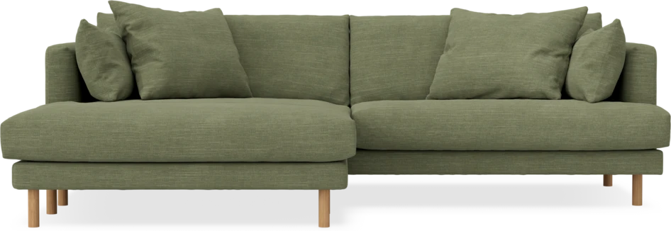 Harper - 4-sits med schäslong XL vänster - Grön