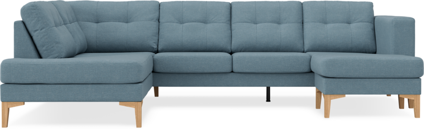 Rio - 3-sits soffa med divan vänster och schäslong höger - Blå