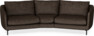 Madison - 3-sits soffa svängd, 90 cm - Brun