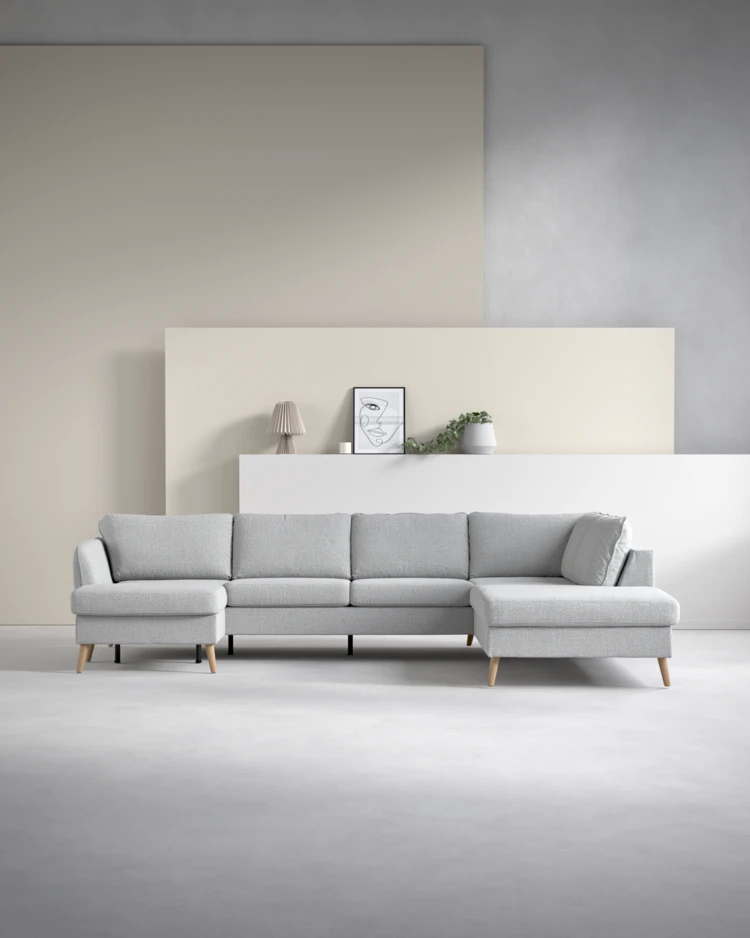 County - 3-sits soffa med schäslong vänster och divan höger - inspiration