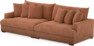 Rossi - 4-sits soffa - Gul
