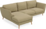 Madison Lux - 2-sits soffa med schäslong vänster - Gul