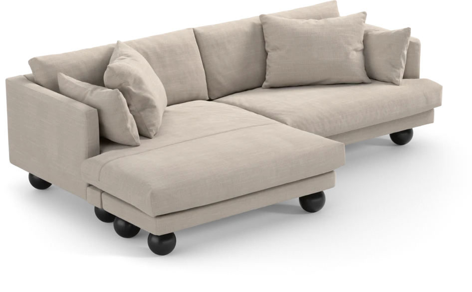 Harper - 4-sits med schäslong XL vänster - Beige