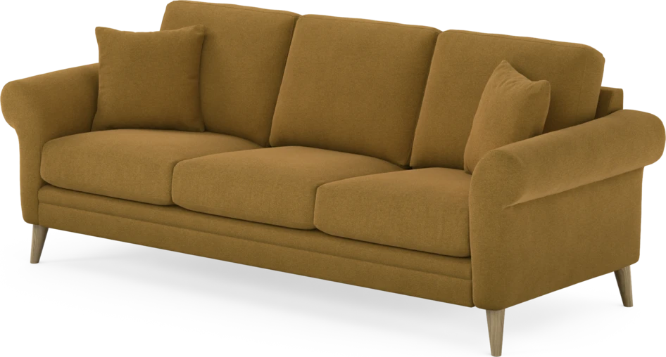 Eden - 3-sits soffa - Gul