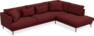 Harper - 3-sits soffa med divan höger - Rosa
