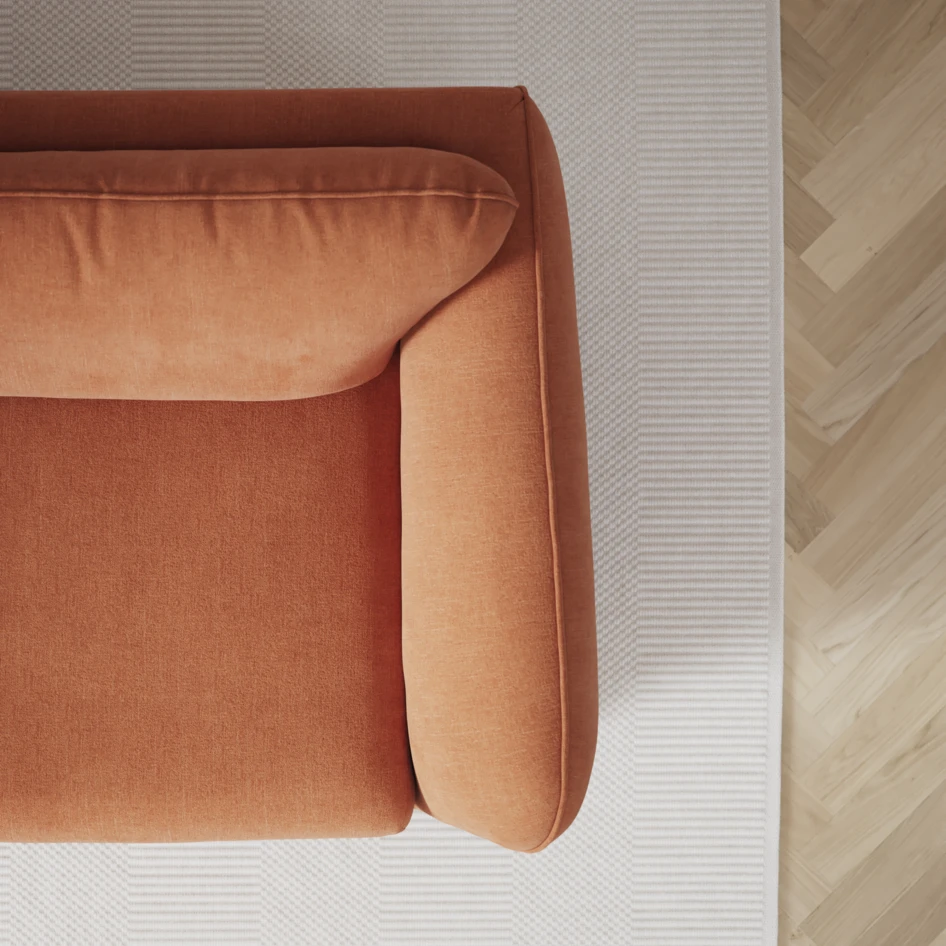 Madison Lux - Hörnsoffa 2+3-sits, hörn 2 - Orange