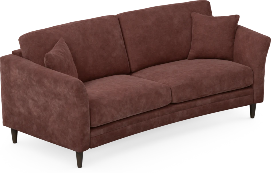 Eden - 2,5-sits soffa svängd - Röd