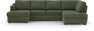 Friday - 3-sits soffa med schäslong vänster och divan höger - Grön