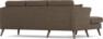 Eden - 2-sits soffa med schäslong - Brun