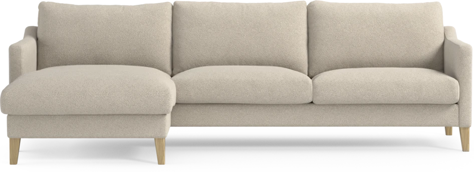 Winston - 3-sits soffa med schäslong, vändbar - Beige