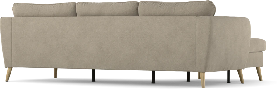 County - 3-sits soffa med flyttbar schäslong - Beige