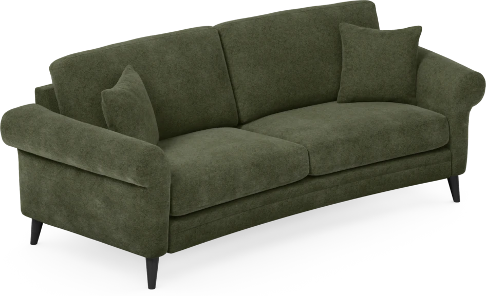 Eden - 2,5-sits soffa svängd - Grön
