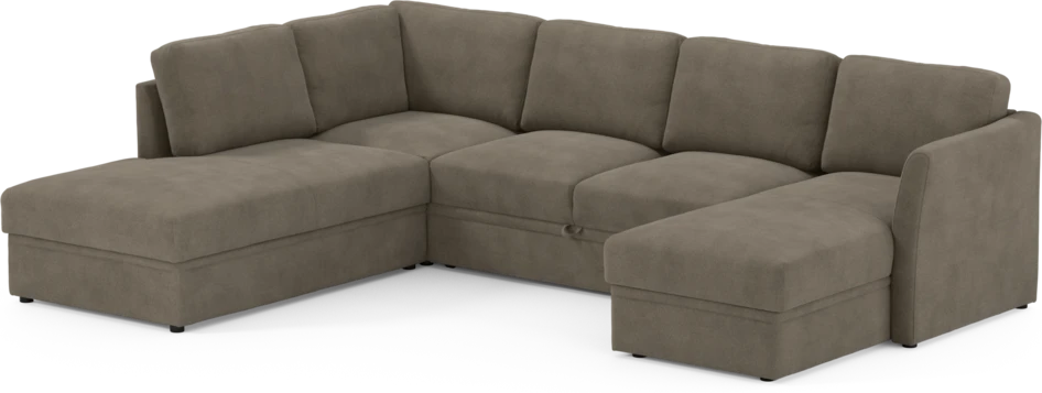 Öland - Bäddsoffa med divan vänster och schäslong höger - Beige