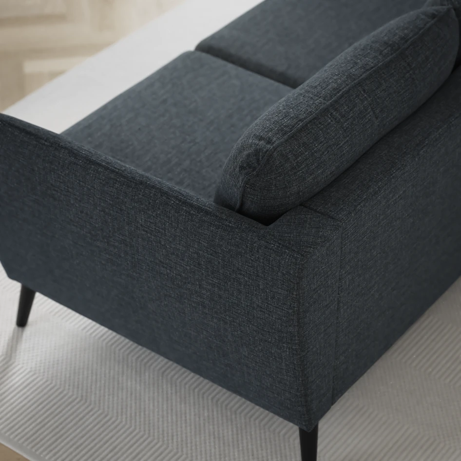 County - 3-sits soffa med divan höger - Blå