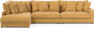 Rossi - 4-sits soffa med divan vänster - Gul