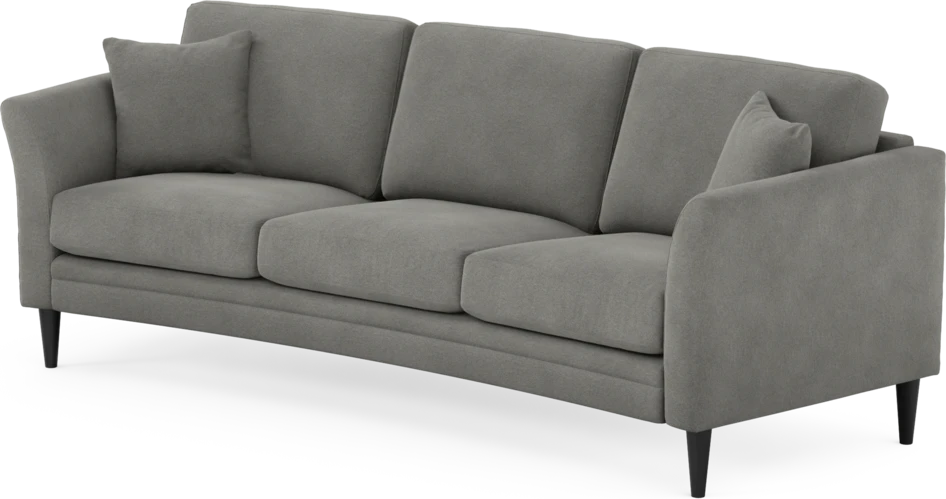 Eden - 3-sits soffa svängd - Grå