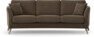 Eden - 3-sits soffa svängd - Brun