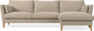 Winston - 3-sits soffa med schäslong, vändbar - Beige