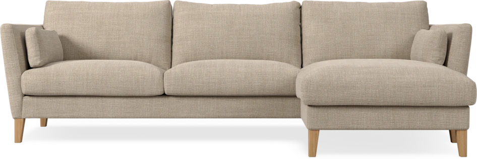 Winston - 3-sits soffa med schäslong, vändbar - Beige