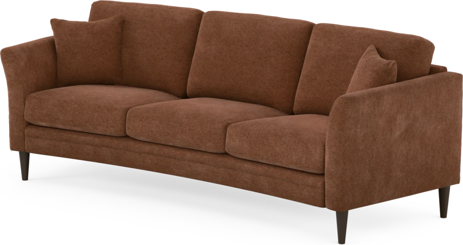 Eden - 3-sits soffa svängd - Orange