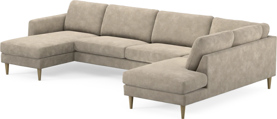 Bridge - 3-sits soffa med schäslong vänster och divan höger - Beige