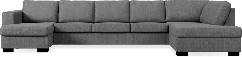 Nevada - 4-sits soffa med schäslong vänster och divan höger - Grå