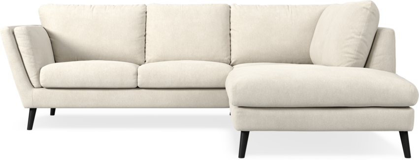 Madison Lux - 2-sits soffa med divan höger - Vit