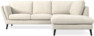 Madison Lux - 2-sits soffa med divan höger - Vit