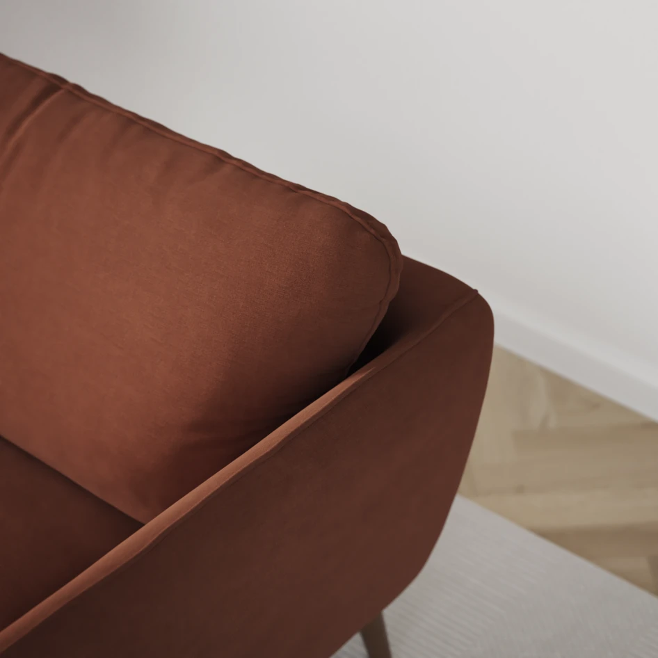 Madison Lux - Hörnsoffa 2+3-sits, hörn 2 - Röd