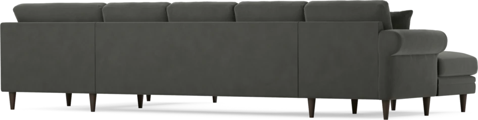 Eden - 3-sits soffa med schäslong vänster och divan höger - Grå