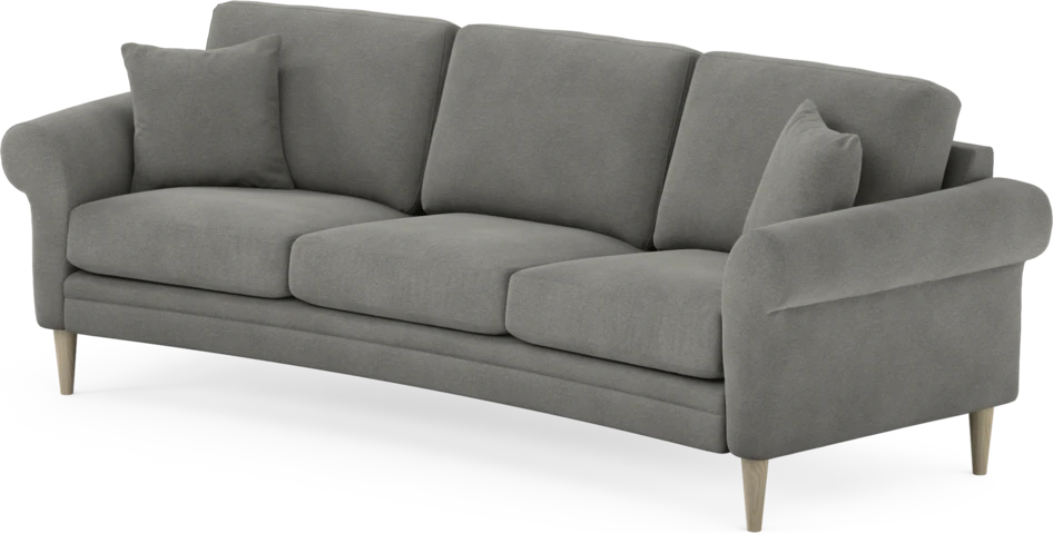 Eden - 3-sits soffa svängd - Grå