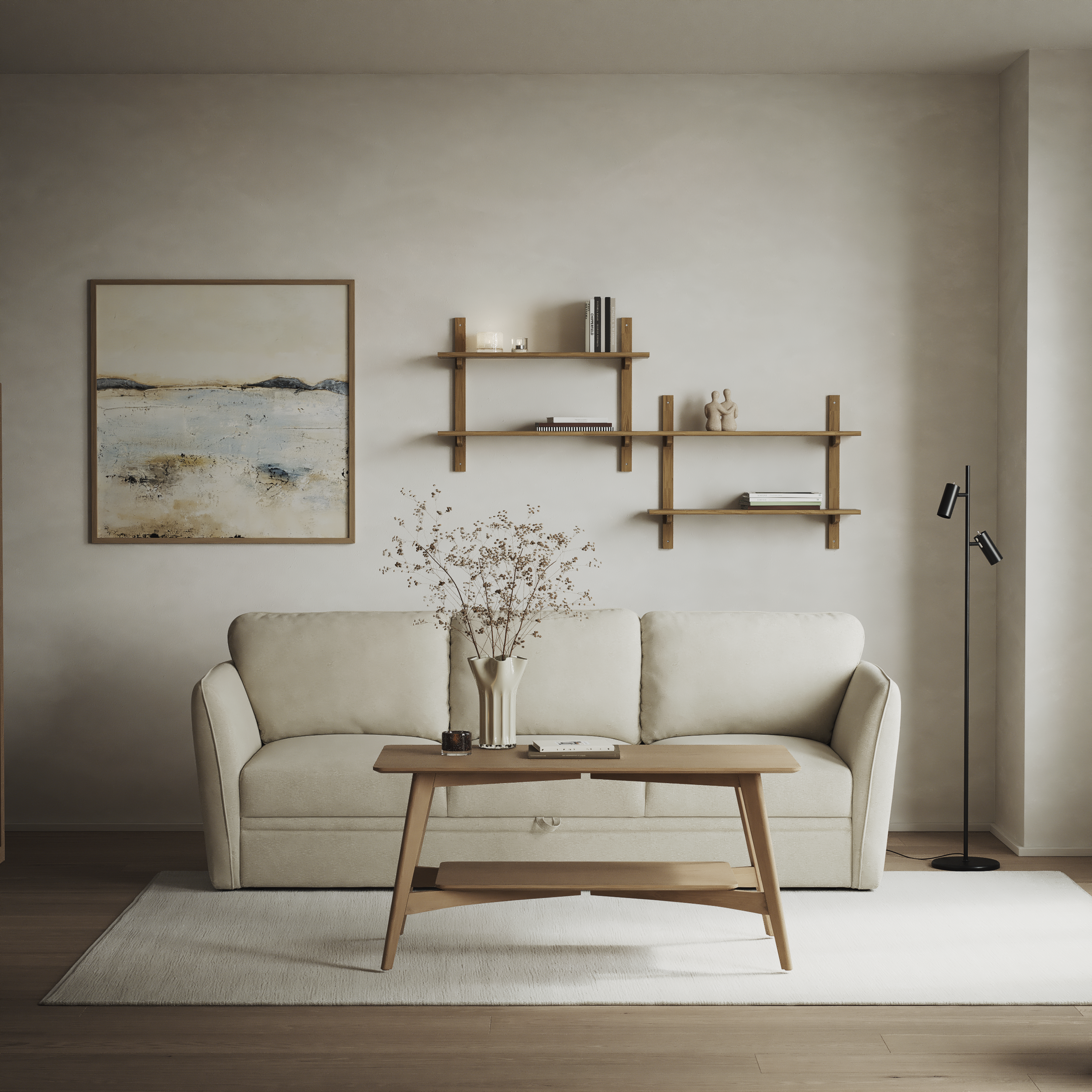 Öland - Bäddsoffa 3-sits, längsbäddad - inspiration
