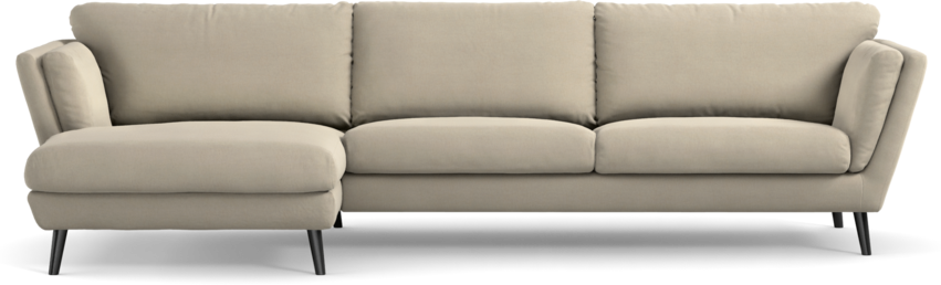 Madison Lux - 3-sits soffa med schäslong vänster - Beige