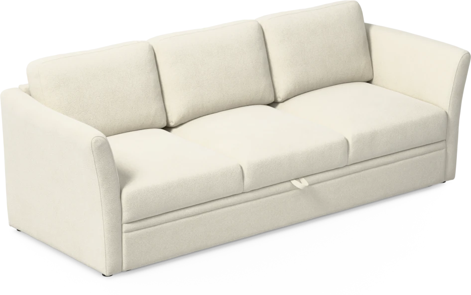 Öland - Bäddsoffa 3-sits, längsbäddad - Vit