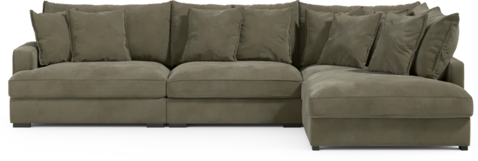 Rossi, 3-sits soffa med divan höger