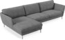 Madison Lux - 3-sits soffa med schäslong vänster - Vit