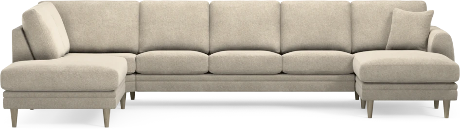 Eden - 3-sits soffa med divan vänster och schäslong höger - Beige