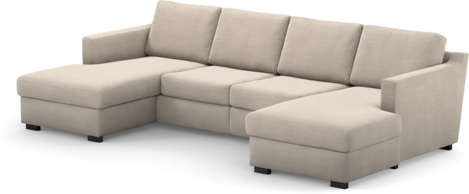 Friday - 2-sits soffa med två schäslonger - Beige