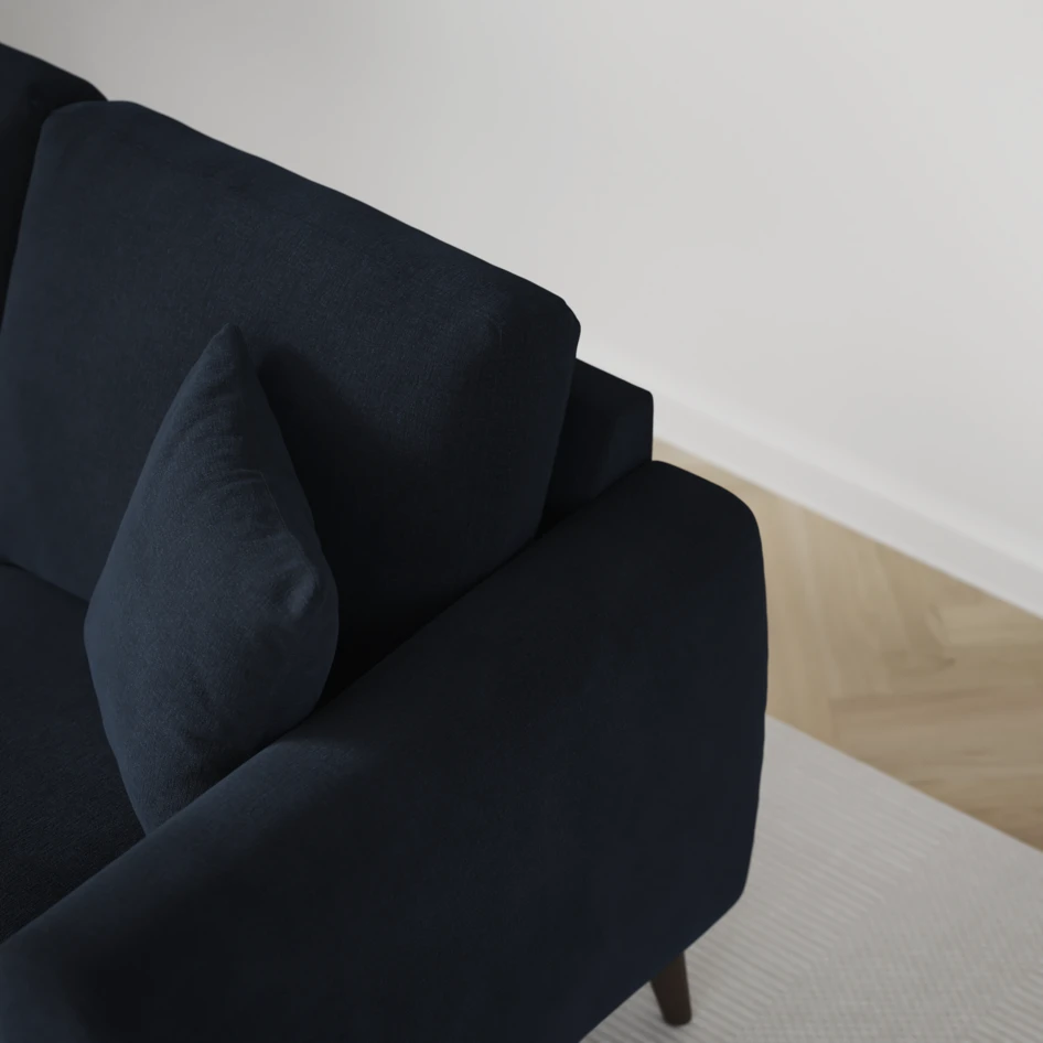 Eden - 2,5-sits soffa svängd - Blå