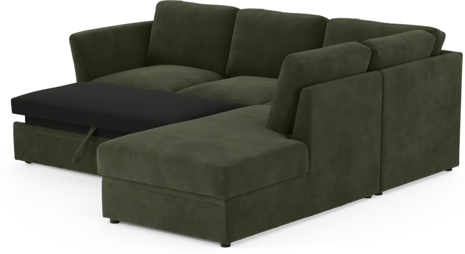 Öland - Bäddsoffa med divan höger - Beige