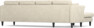 Eden - 3-sits soffa med schäslong - Beige