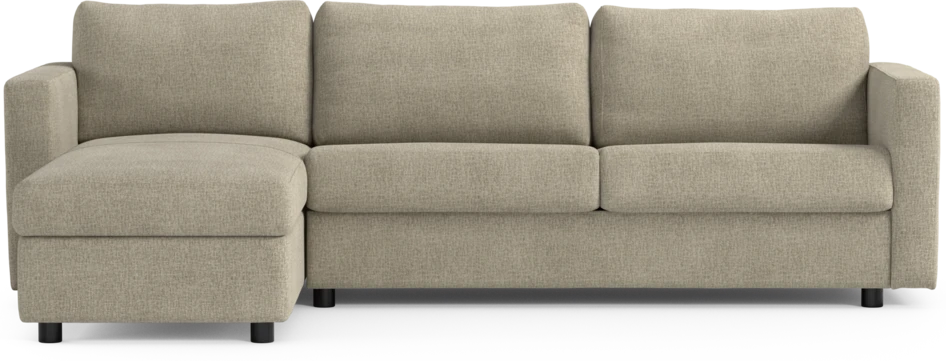 Lindö - Bäddsoffa 2,5-sits med schäslong, vändbar - Beige