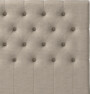 Delux Pikerad XL - Sänggavel, 90-210 cm - Beige